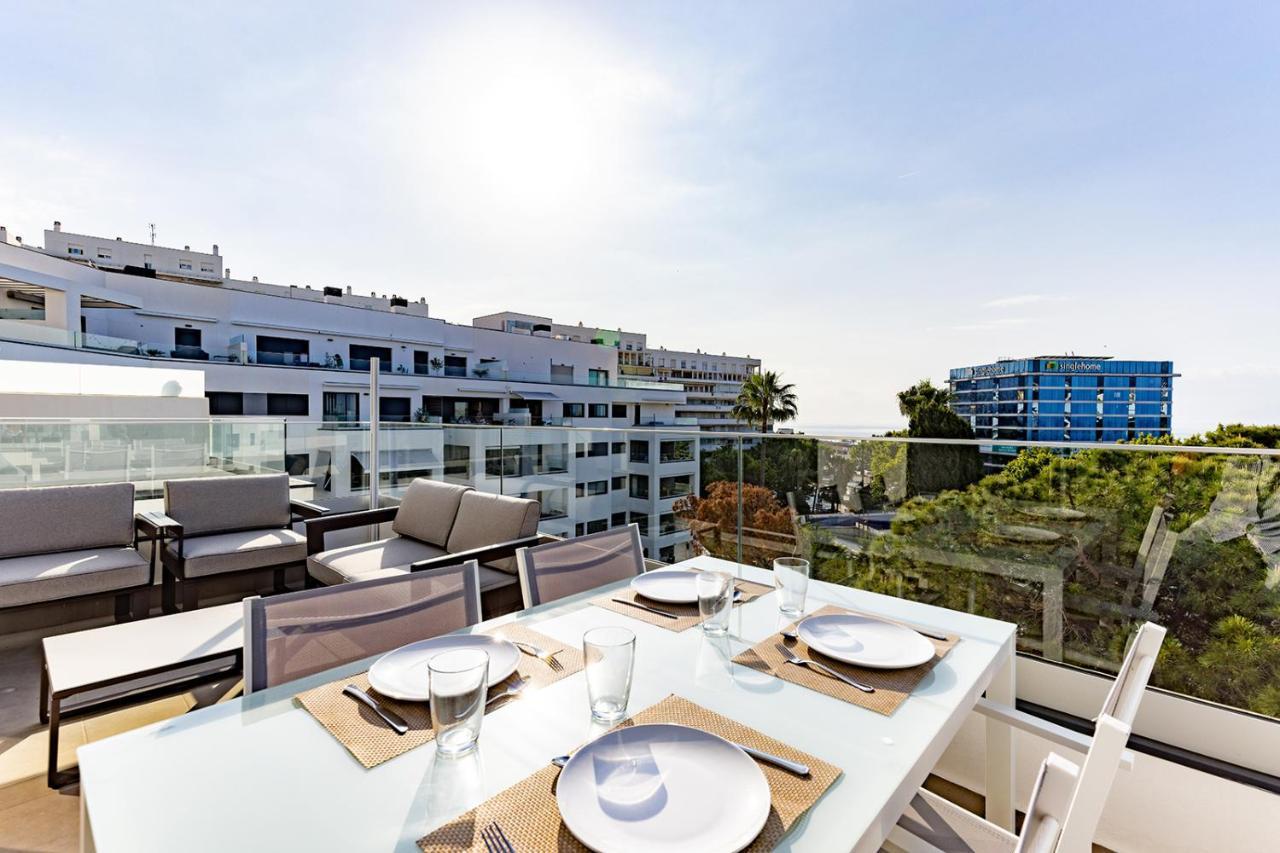 Brand New Apartment With Pool And Sea View In ماربيا المظهر الخارجي الصورة