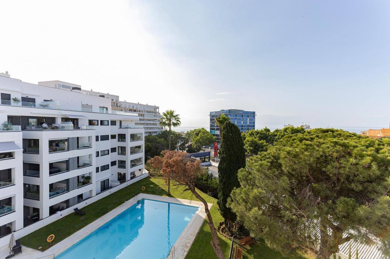 Brand New Apartment With Pool And Sea View In ماربيا المظهر الخارجي الصورة