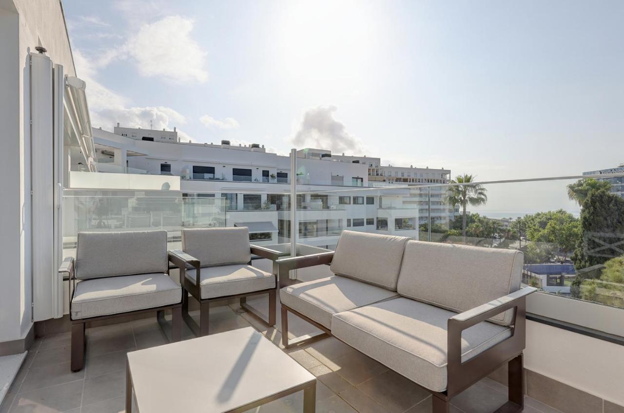 Brand New Apartment With Pool And Sea View In ماربيا المظهر الخارجي الصورة